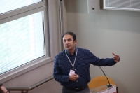Mojtaba Barzegari during his presentation